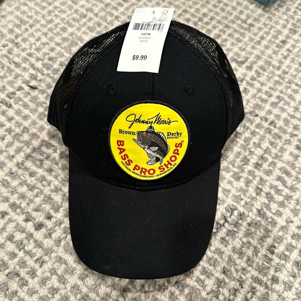 Black SnapBack Bass Pro Hat